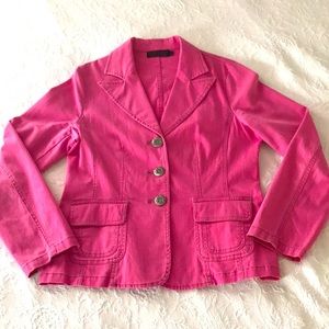 Triba Denim Jacket in Faded Hot Pink